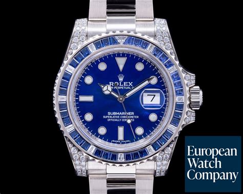 rolex submariner date 116659sabr 18k white gold diamonds sapphires|rolex 116659sabr.